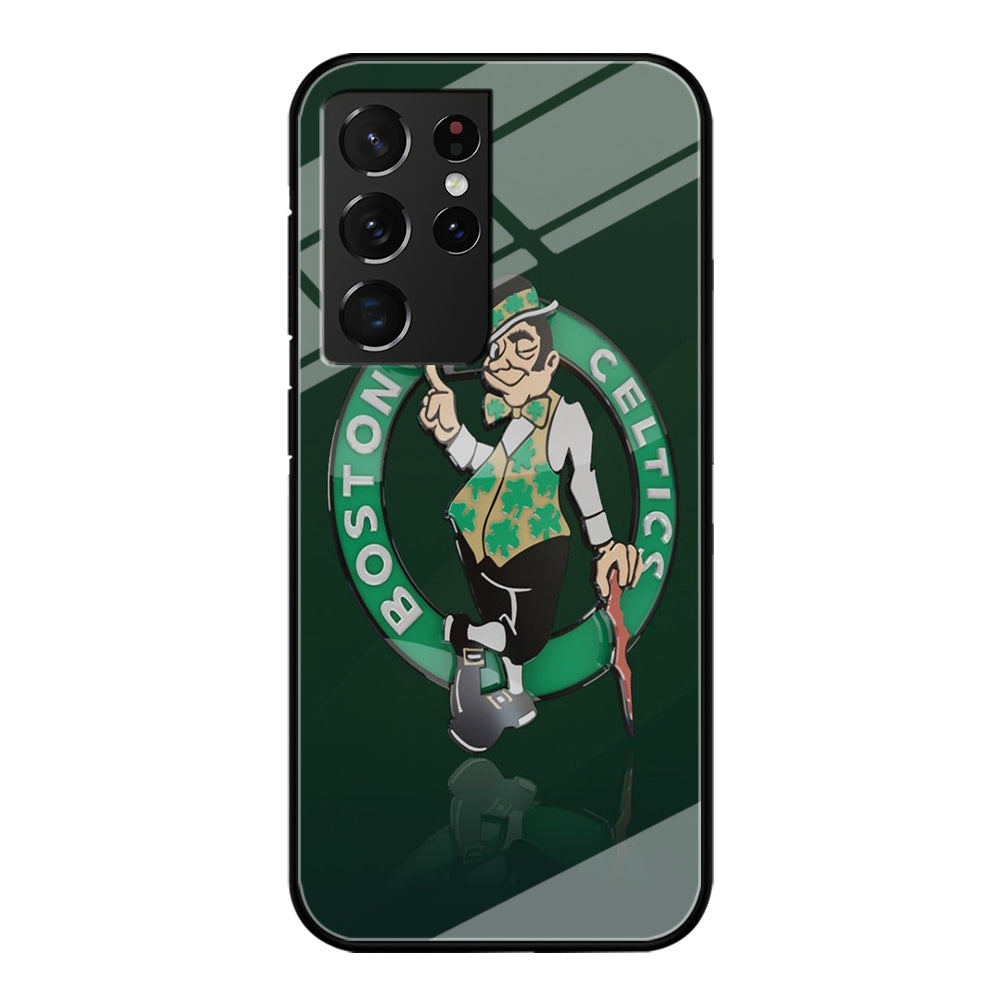 NBA Boston Celtic Basketball 002 Samsung Galaxy S21 Ultra Case-Phone Case-Tempered Glass Case-Altracase