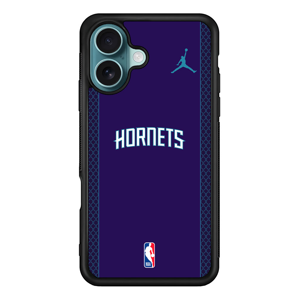 NBA Charlotte Hornets Purple Jordan iPhone 16 Case - Altracase