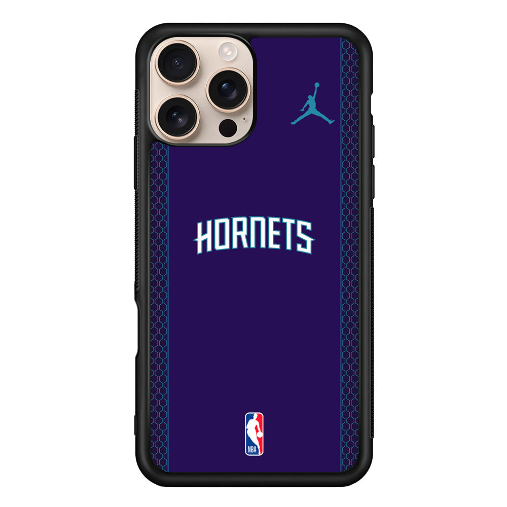 NBA Charlotte Hornets Purple Jordan iPhone 16 Pro Max Case - Altracase