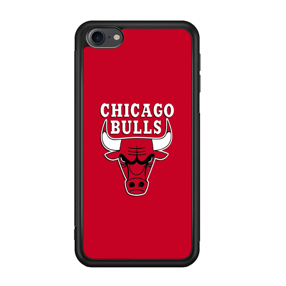 NBA Chicago Bulls Basketball 001 iPod Touch 6 Case-Phone Case-Rubber White (2D Case)-Altracase