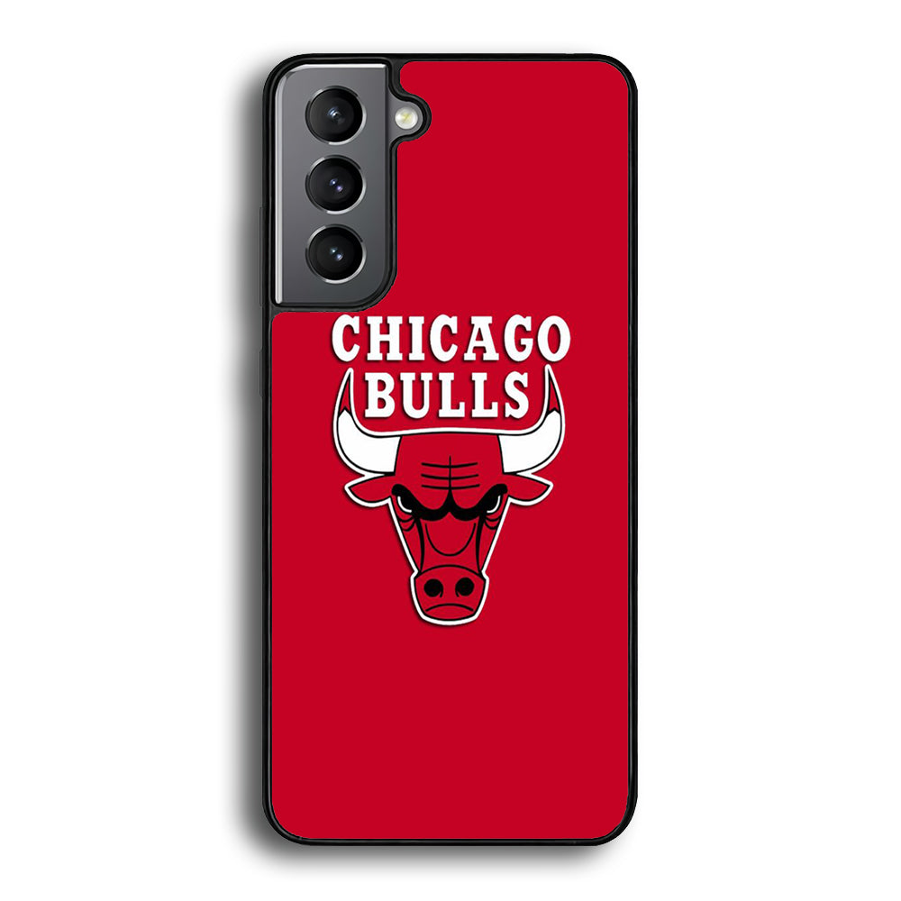 NBA Chicago Bulls Basketball 001 Samsung Galaxy S21 Plus Case-Phone Case-Rubber Black (2D Case)-Altracase