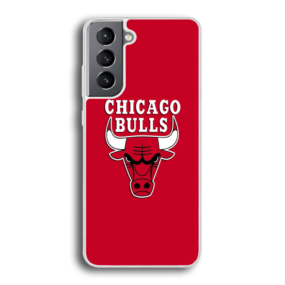 NBA Chicago Bulls Basketball 001 Samsung Galaxy S21 Plus Case-Phone Case-Rubber White (2D Case)-Altracase