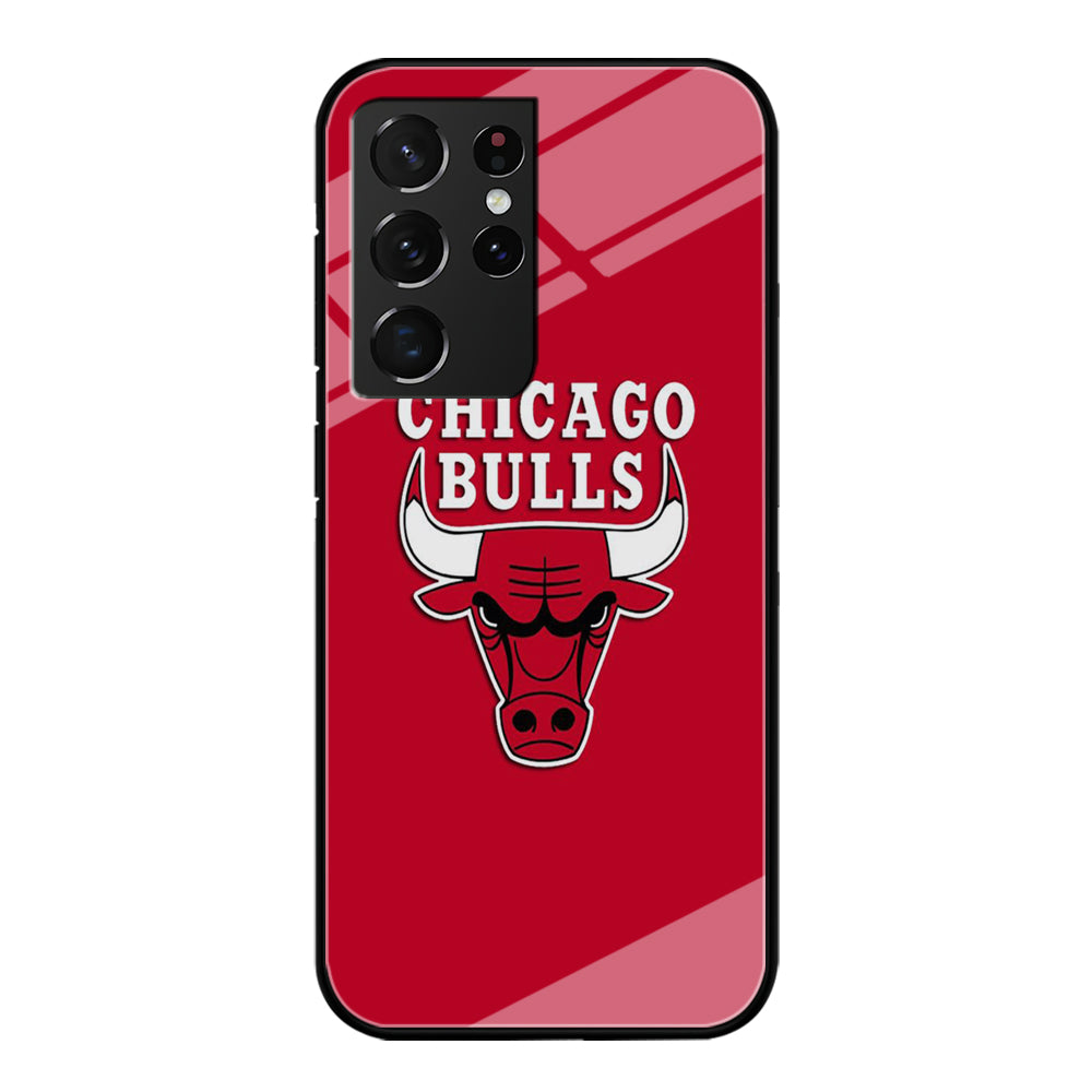 NBA Chicago Bulls Basketball 001 Samsung Galaxy S21 Ultra Case-Phone Case-Tempered Glass Case-Altracase