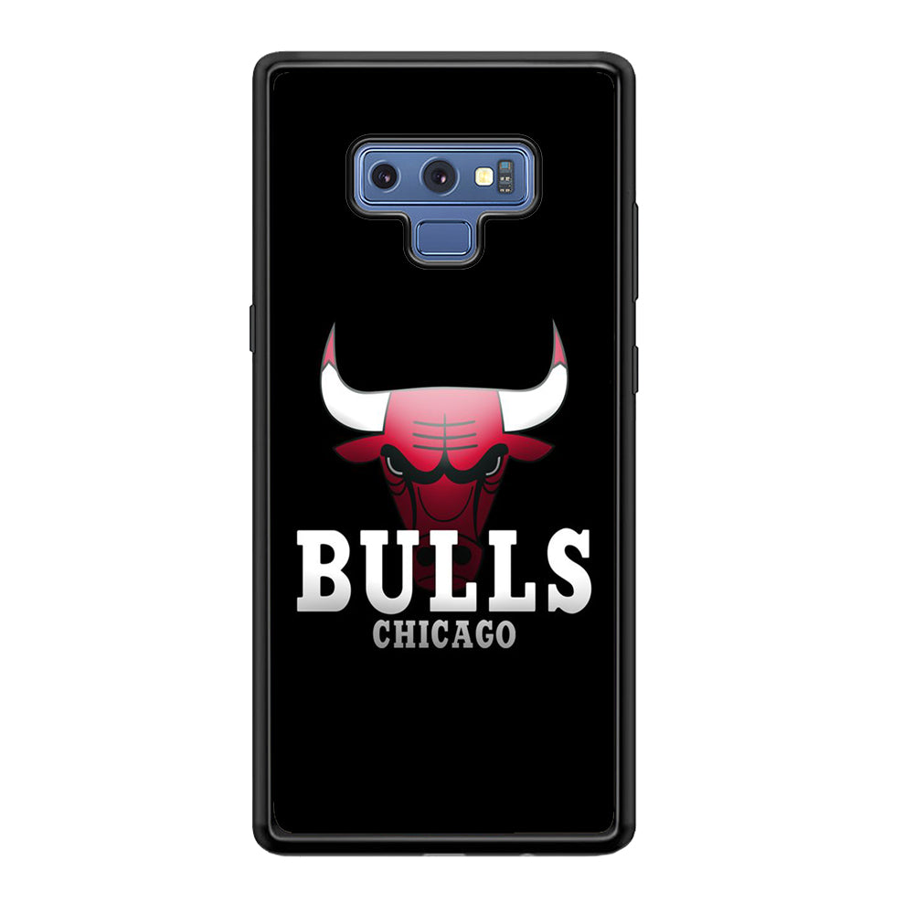 NBA Chicago Bulls Basketball 002 Samsung Galaxy Note 9 Case-Phone Case-Rubber Black (2D Case)-Altracase