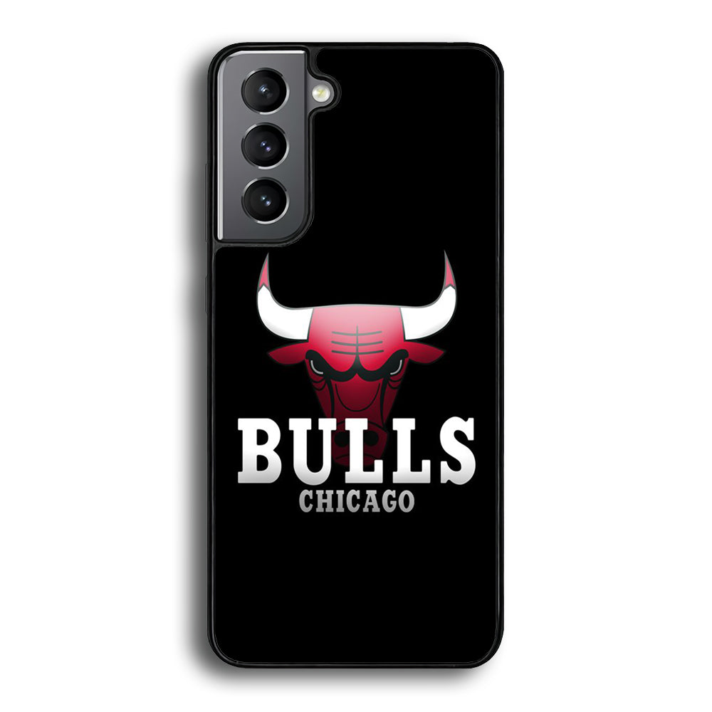 NBA Chicago Bulls Basketball 002 Samsung Galaxy S24 Case-Phone Case-Rubber Black (2D Case)-Altracase