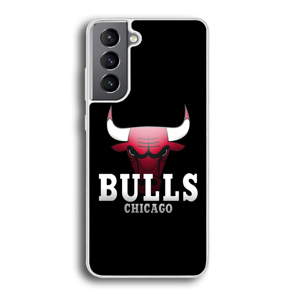 NBA Chicago Bulls Basketball 002 Samsung Galaxy S22 Case-Phone Case-Rubber White (2D Case)-Altracase