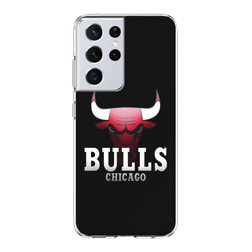 NBA Chicago Bulls Basketball 002 Samsung Galaxy S21 Ultra Case-Phone Case-Clear Soft Case-Altracase