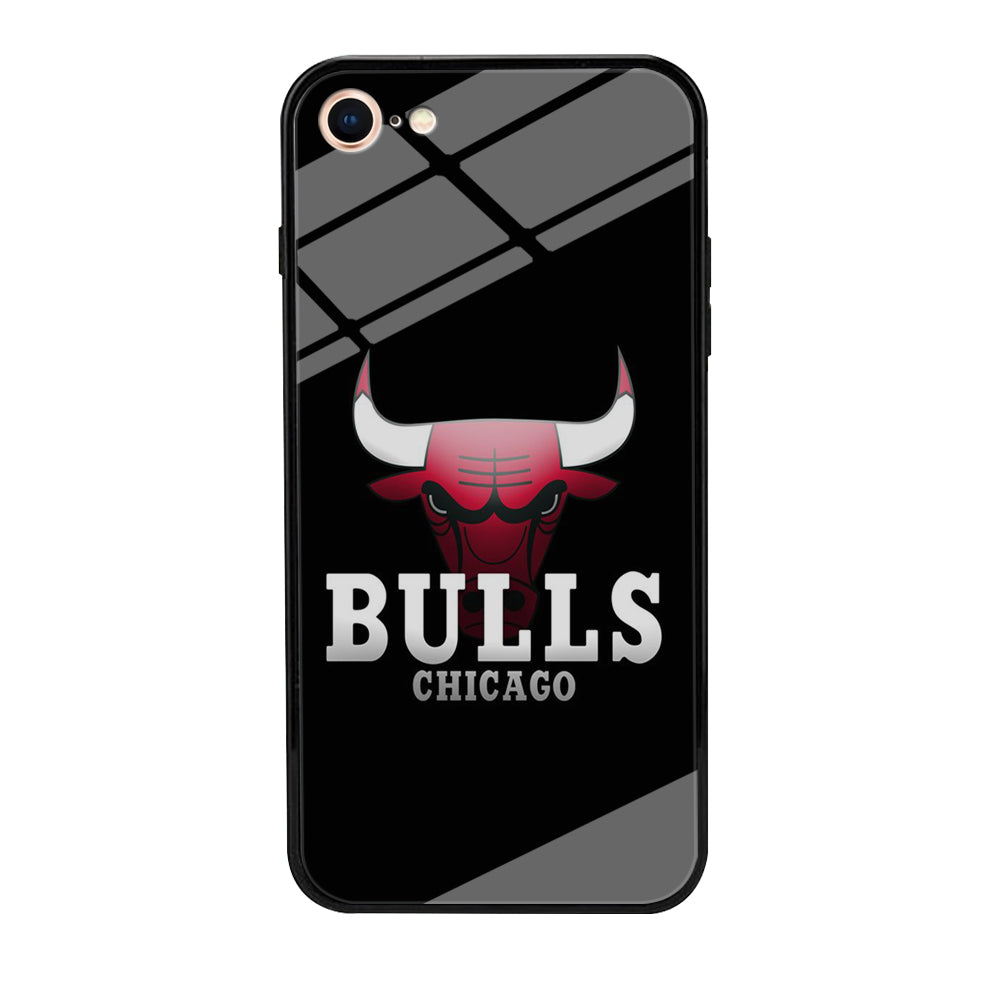 NBA Chicago Bulls Basketball 002 iPhone SE 3 2022 Case-Phone Case-Tempered Glass Case-Altracase