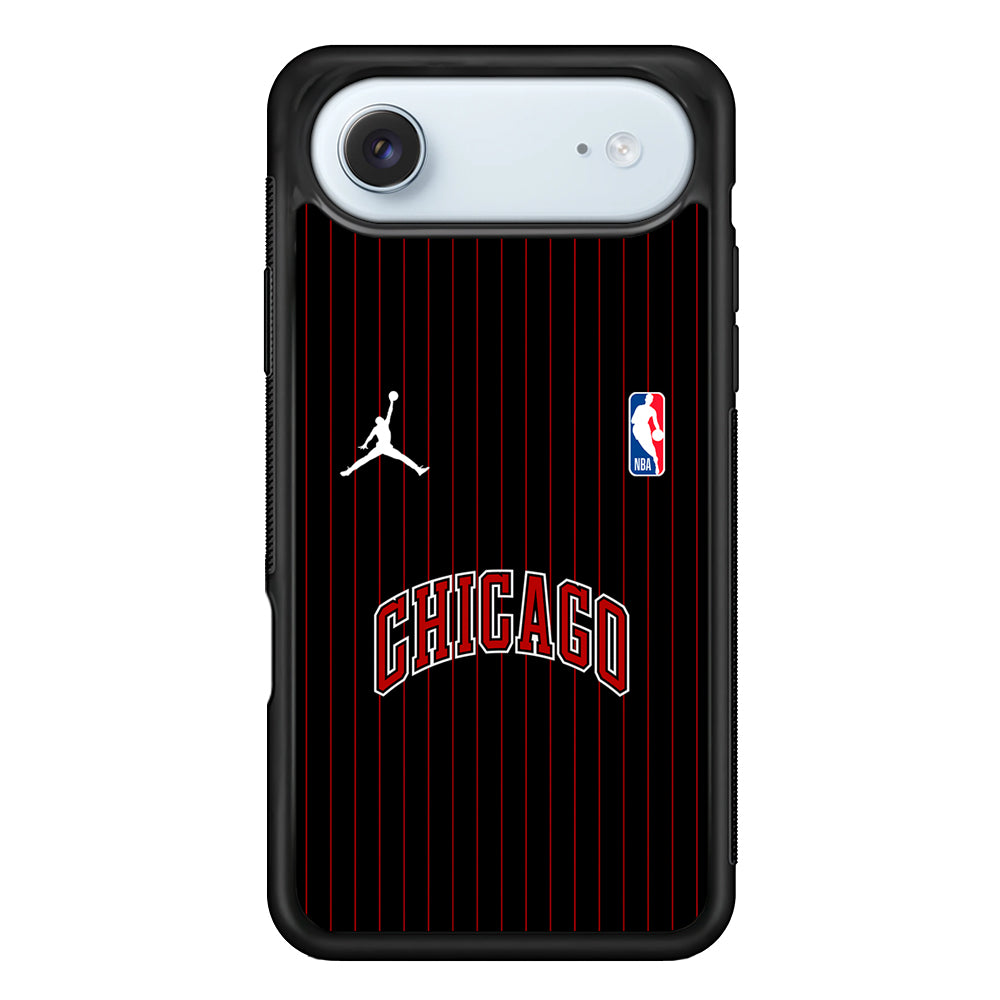 NBA Chicago Bulls Black Jordan iPhone 17 Air Case - Altracase