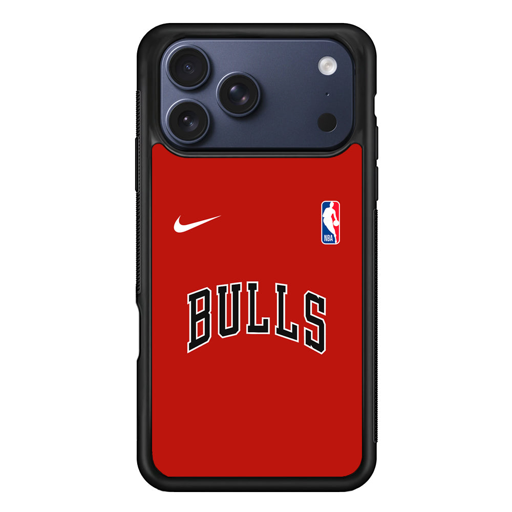 NBA Chicago Bulls Red Nike iPhone 17 Pro Case - Altracase