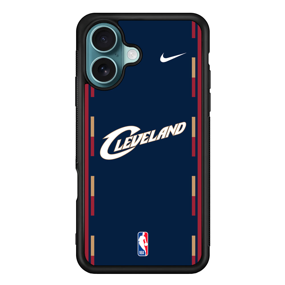 NBA Cleveland Cavaliers Navy Nike iPhone 16 Case - Altracase