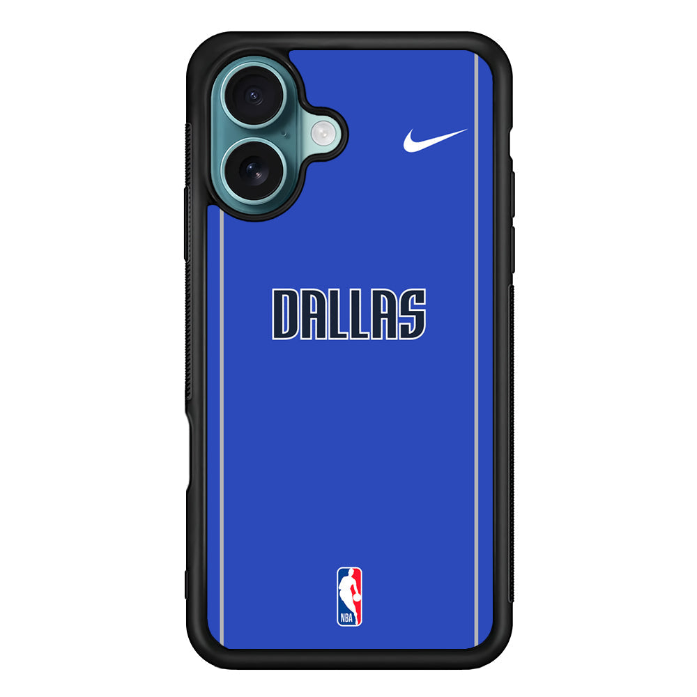 NBA Dallas Mavericks Blue Nike iPhone 16 Plus Case - Altracase