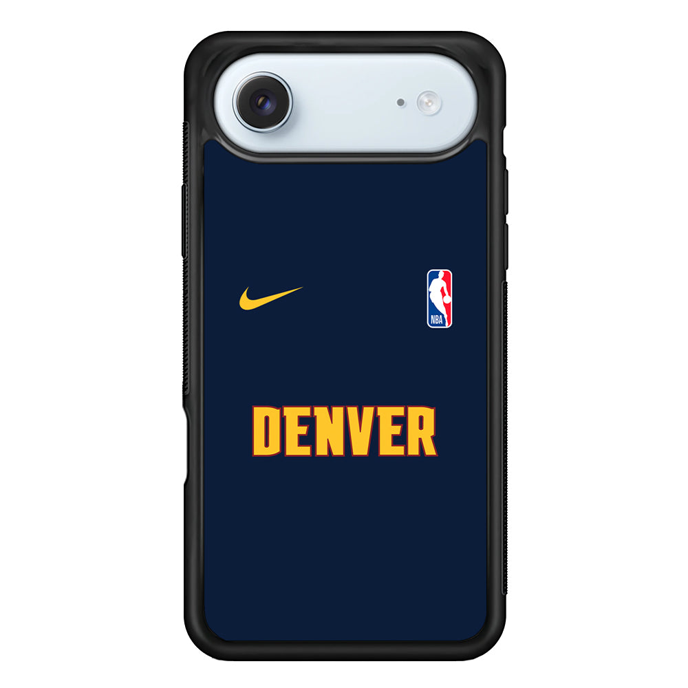 NBA Denver Nuggets Navy Nike iPhone 17 Air Case - Altracase