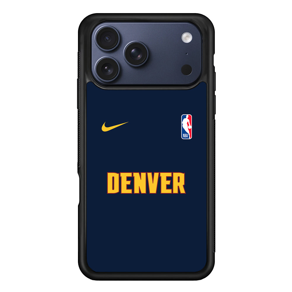 NBA Denver Nuggets Navy Nike iPhone 17 Pro Case - Altracase