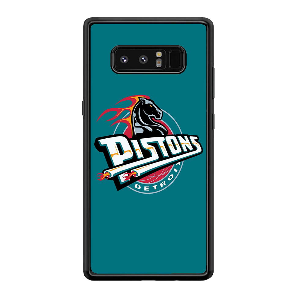 NBA Detroit Pistons Basketball 001 Samsung Galaxy Note 8 Case-Phone Case-Rubber Black (2D Case)-Altracase