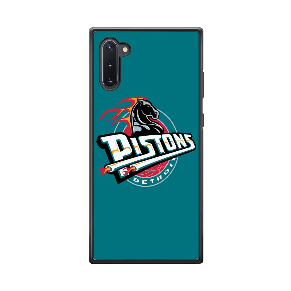 NBA Detroit Pistons Basketball 001 Samsung Galaxy Note 10 Case-Phone Case-Rubber Black (2D Case)-Altracase