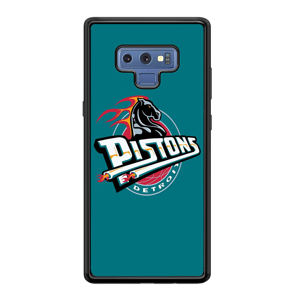 NBA Detroit Pistons Basketball 001 Samsung Galaxy Note 9 Case-Phone Case-Rubber Black (2D Case)-Altracase