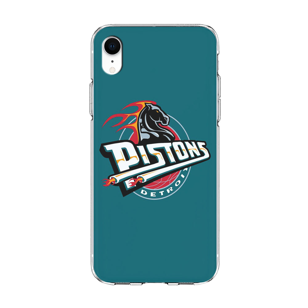 NBA Detroit Pistons Basketball 001 iPhone XR Case-Phone Case-Clear Soft Case-Altracase