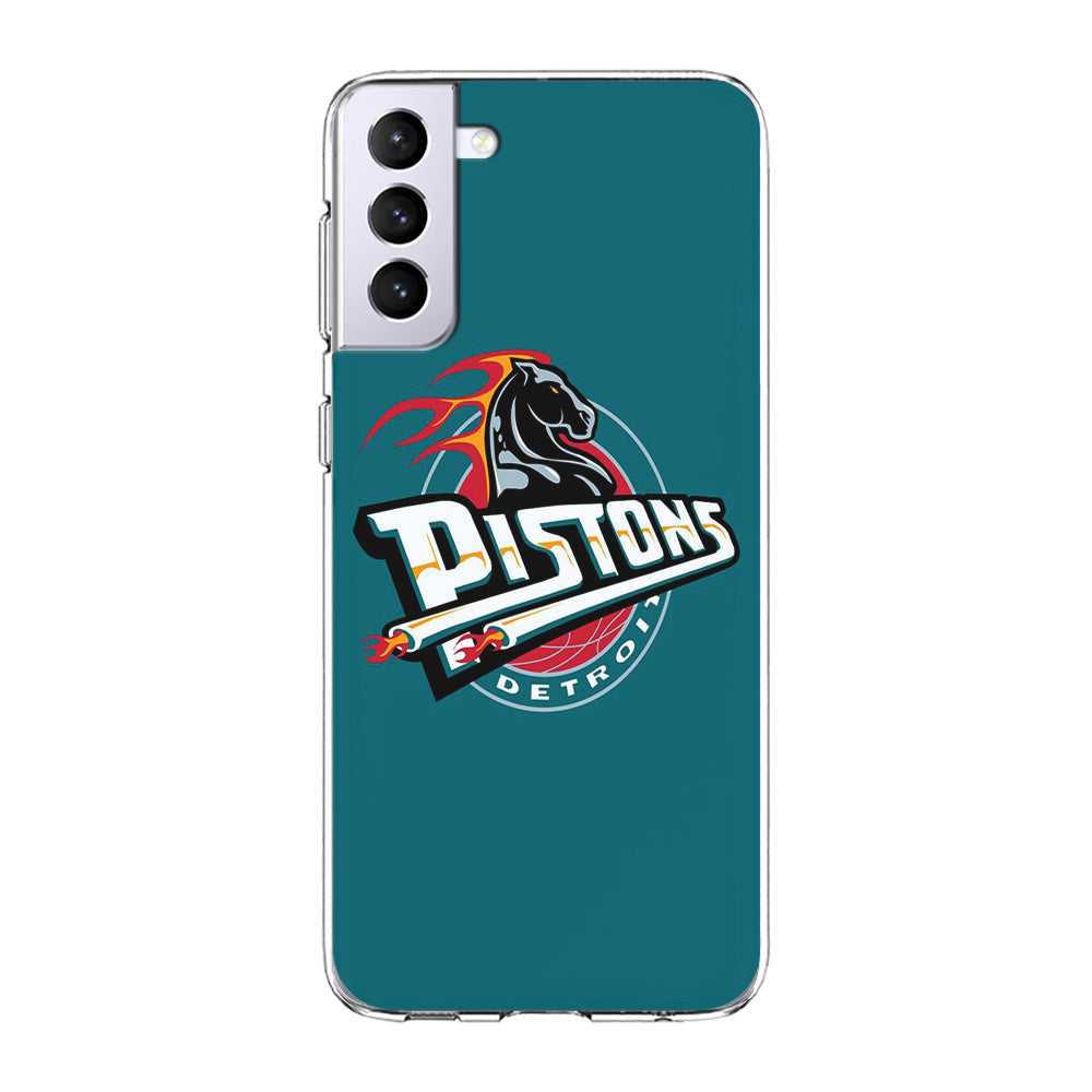 NBA Detroit Pistons Basketball 001 Samsung Galaxy S23 Plus Case-Phone Case-Clear Soft Case-Altracase