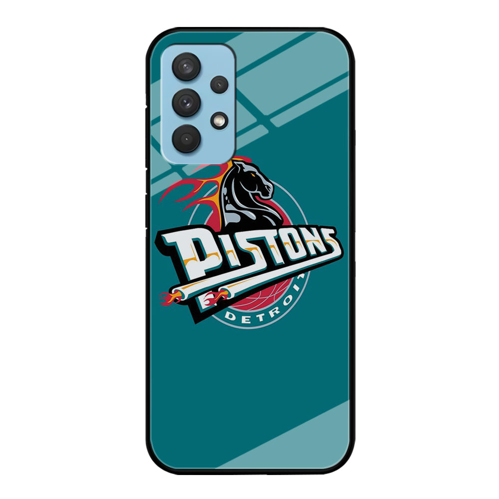 NBA Detroit Pistons Basketball 001 Samsung Galaxy A32 Case-Phone Case-Tempered Glass Case-Altracase