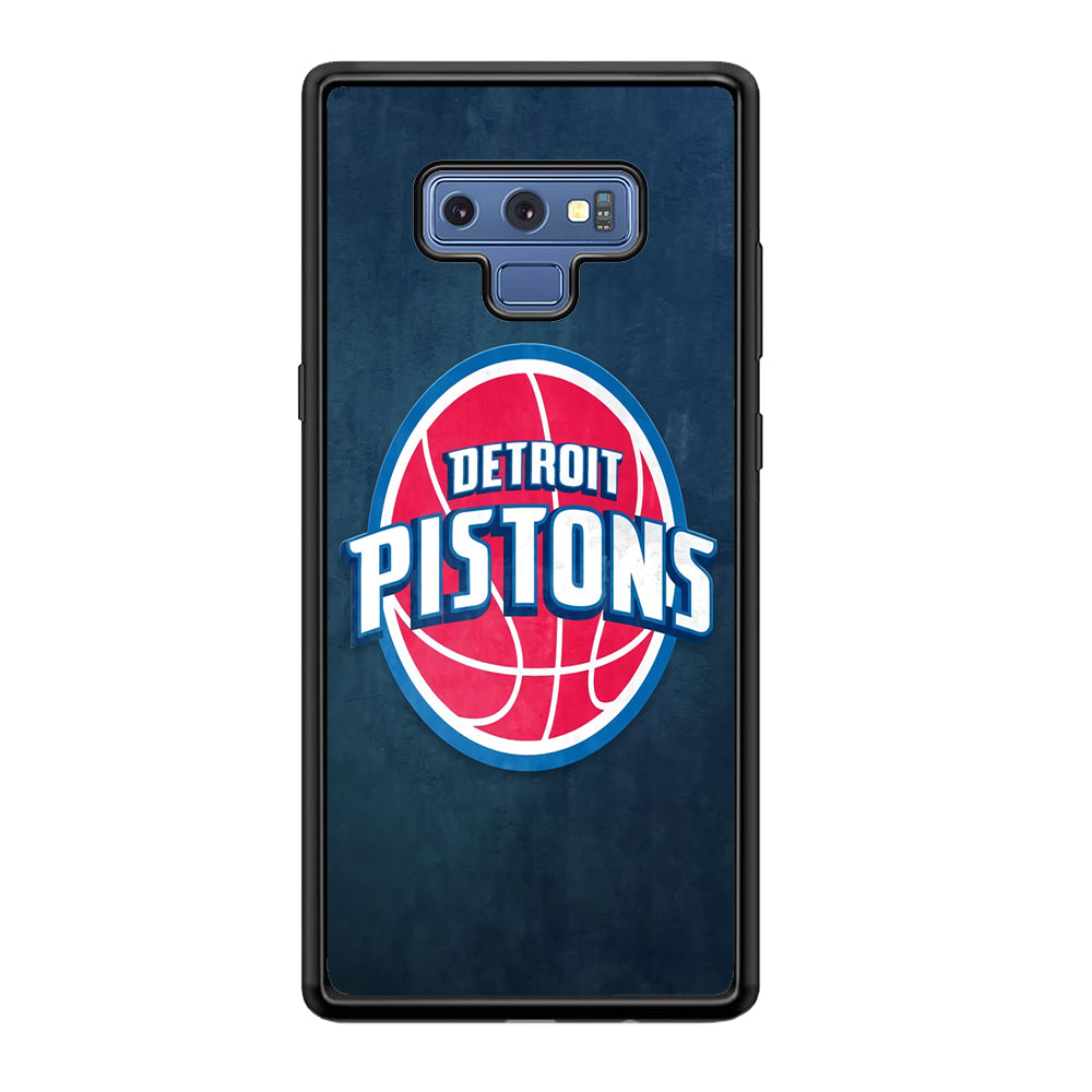 NBA Detroit Pistons Basketball 002 Samsung Galaxy Note 9 Case-Phone Case-Rubber Black (2D Case)-Altracase