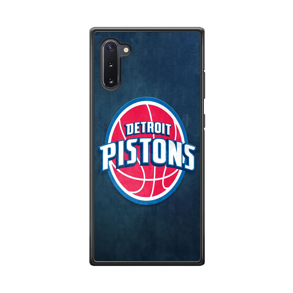 NBA Detroit Pistons Basketball 002 Samsung Galaxy Note 10 Case-Phone Case-Rubber Black (2D Case)-Altracase