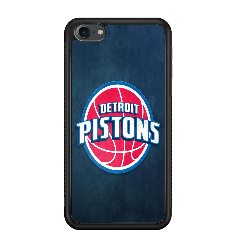 NBA Detroit Pistons Basketball 002 iPod Touch 6 Case-Phone Case-Rubber White (2D Case)-Altracase