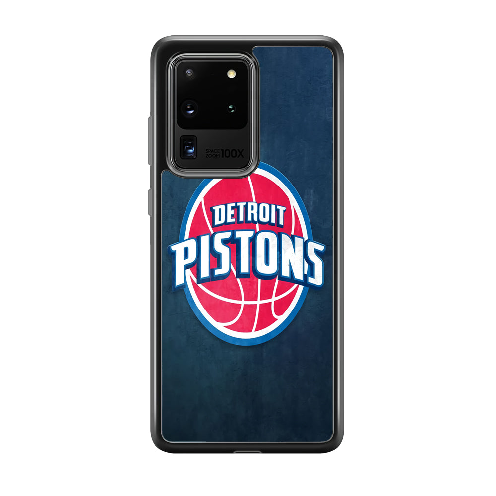 NBA Detroit Pistons Basketball 002 Samsung Galaxy S20 Ultra Case-Phone Case-Tempered Glass Case-Altracase