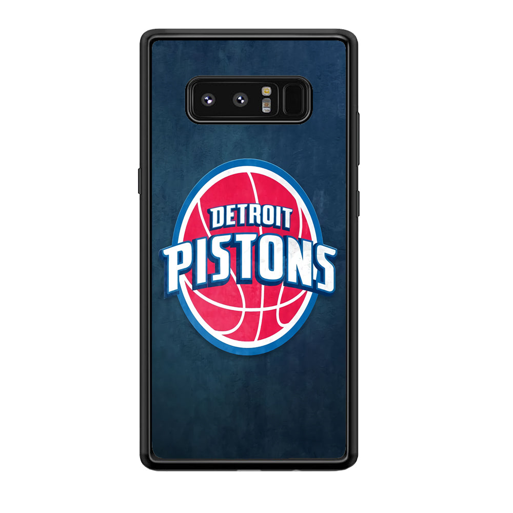 NBA Detroit Pistons Basketball 002 Samsung Galaxy Note 8 Case-Phone Case-Rubber Black (2D Case)-Altracase