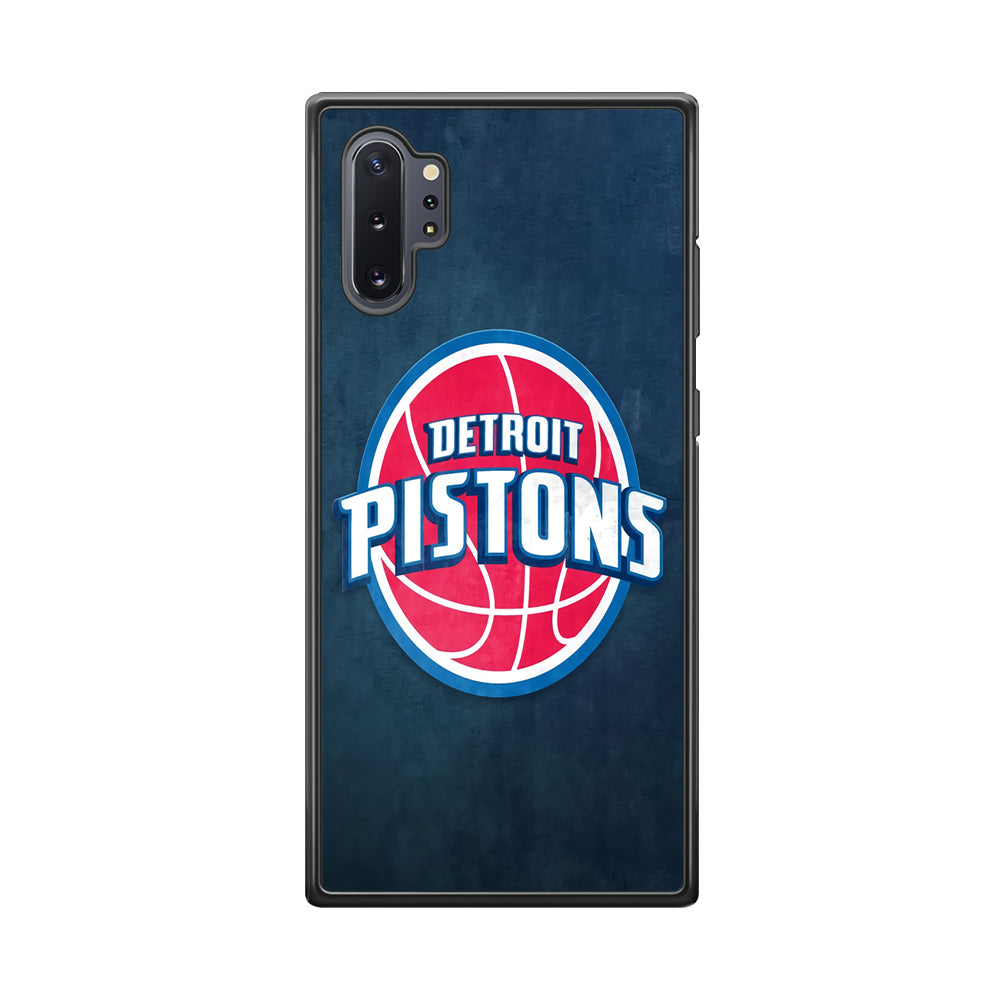 NBA Detroit Pistons Basketball 002 Samsung Galaxy Note 10 Plus Case-Phone Case-Rubber Black (2D Case)-Altracase