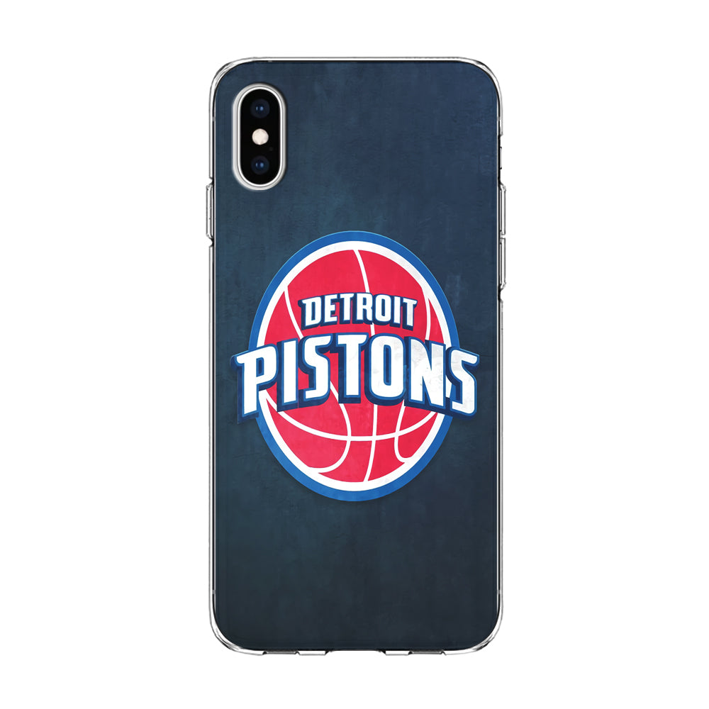 NBA Detroit Pistons Basketball 002 iPhone Xs Case-Phone Case-Clear Soft Case-Altracase