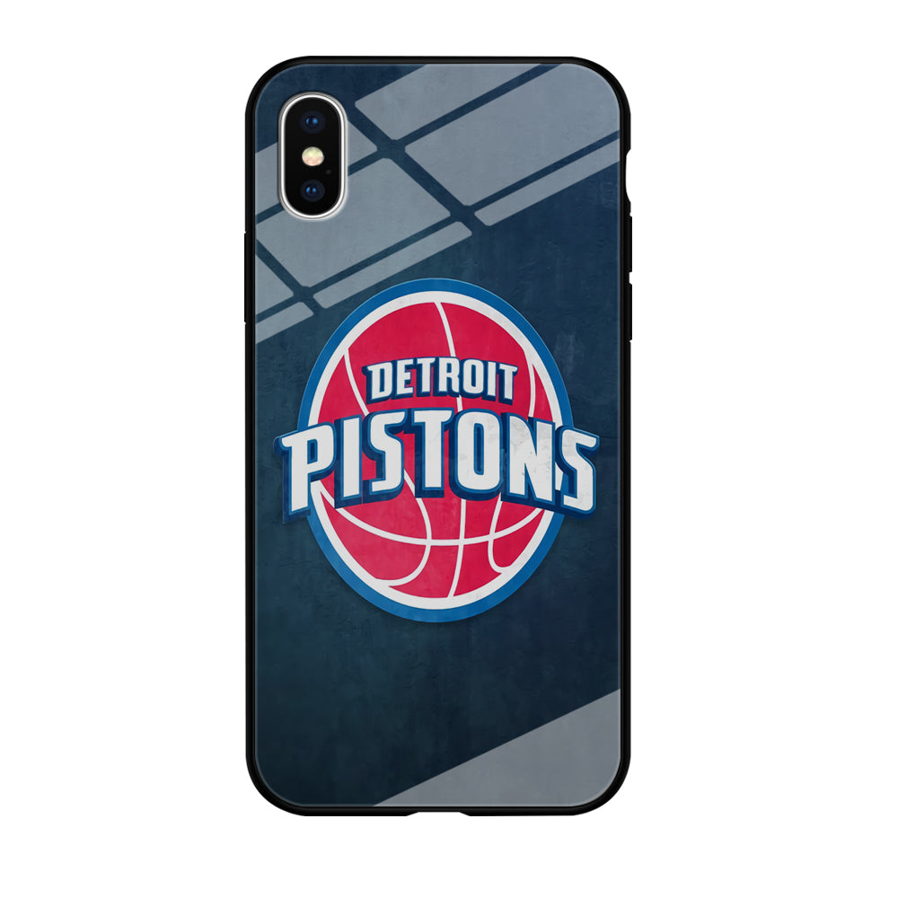 NBA Detroit Pistons Basketball 002 iPhone Xs Case-Phone Case-Tempered Glass Case-Altracase