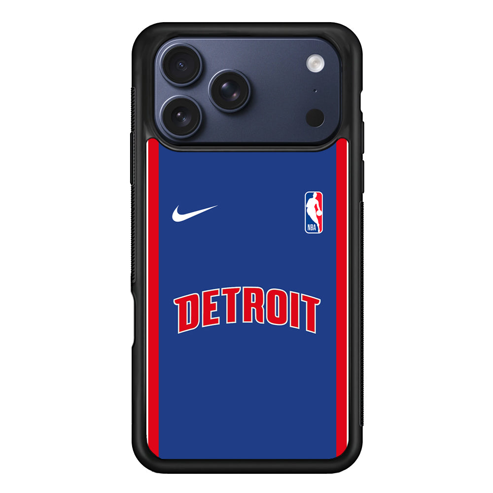 NBA Detroit Pistons Blue Nike iPhone 17 Pro Case - Altracase