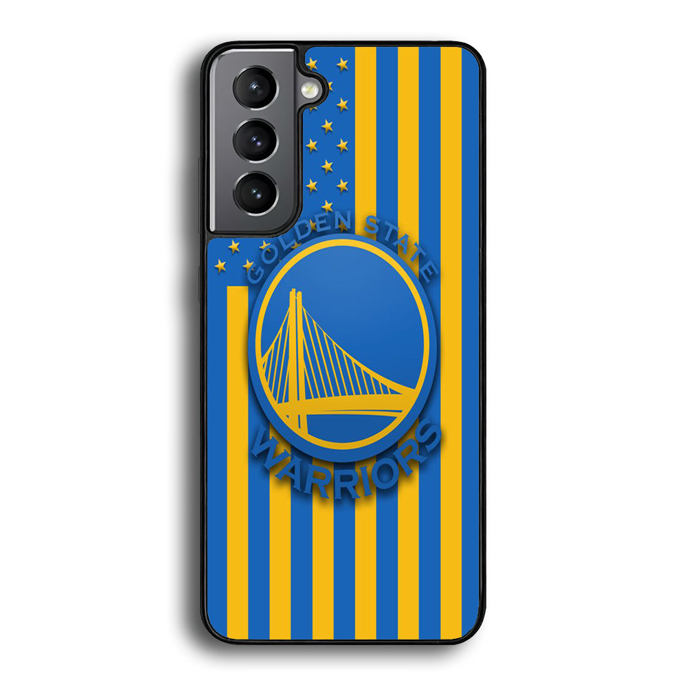 NBA Golden State Warriors Basketball 001 Samsung Galaxy S22 Plus Case-Phone Case-Rubber Black (2D Case)-Altracase
