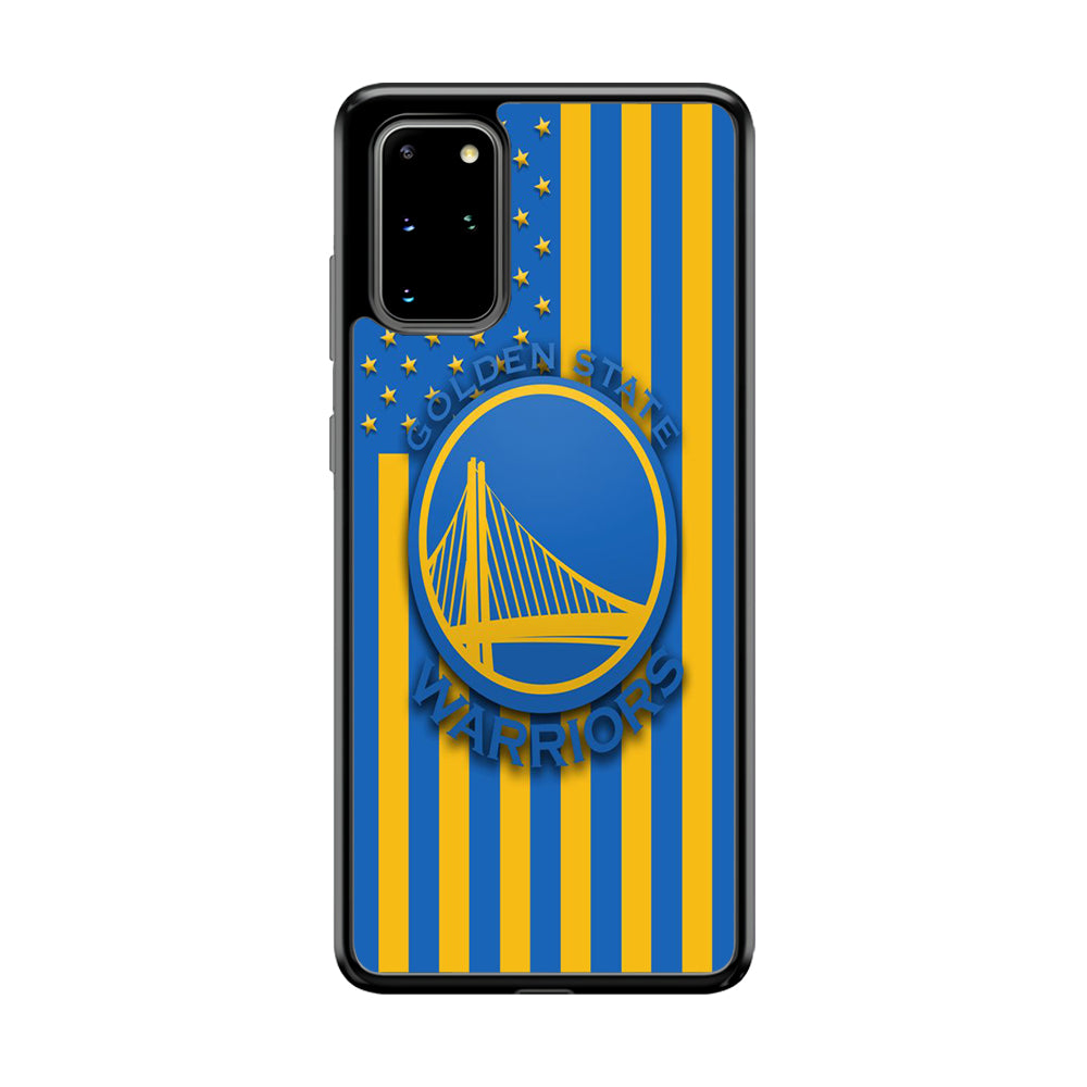 NBA Golden State Warriors Basketball 001 Samsung Galaxy S20 Plus Case-Phone Case-Rubber Black (2D Case)-Altracase