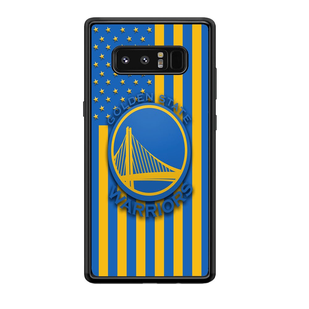 NBA Golden State Warriors Basketball 001 Samsung Galaxy Note 8 Case-Phone Case-Rubber Black (2D Case)-Altracase