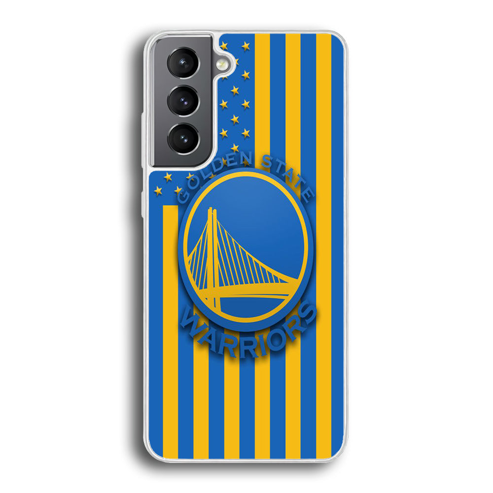 NBA Golden State Warriors Basketball 001 Samsung Galaxy S23 Case-Phone Case-Rubber White (2D Case)-Altracase