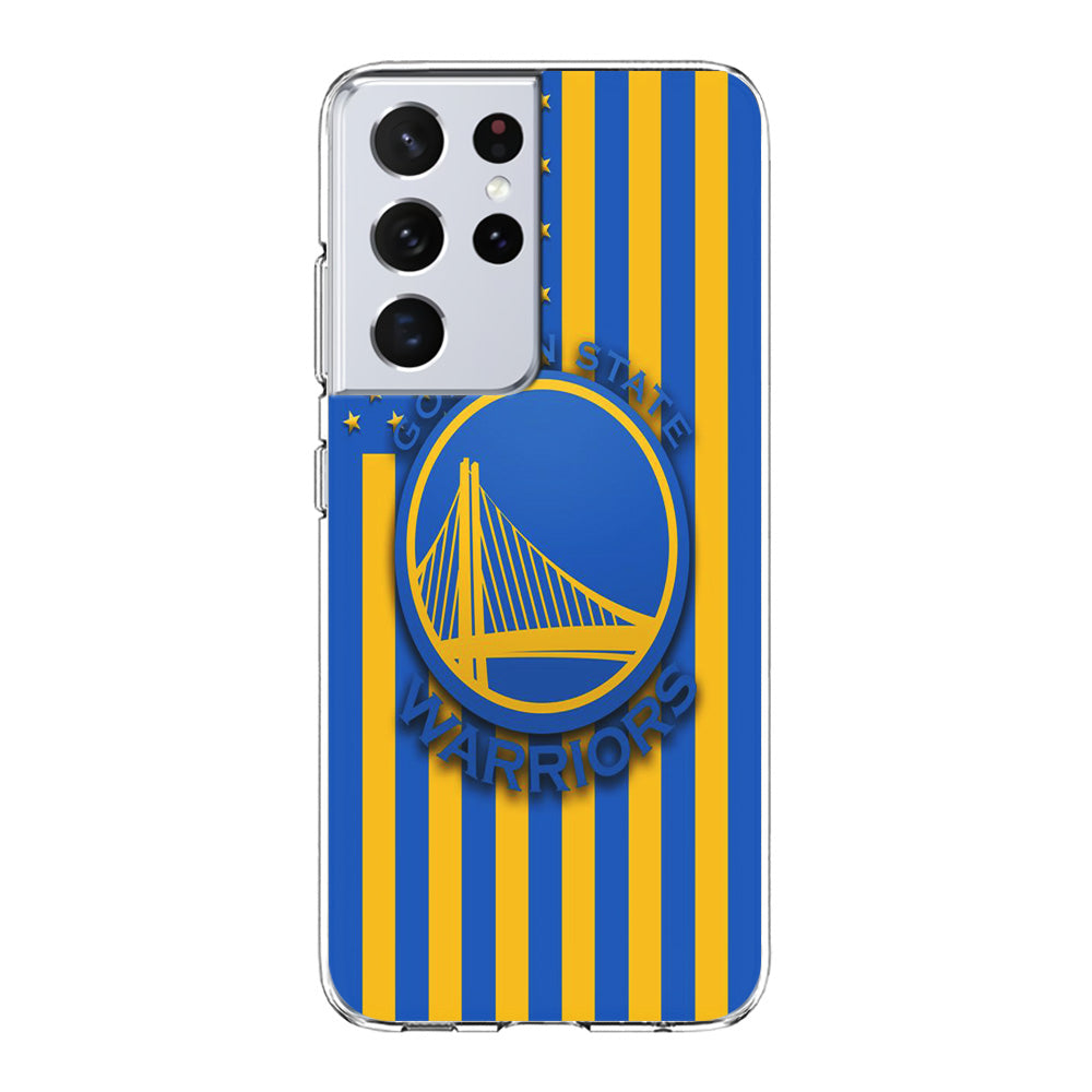 NBA Golden State Warriors Basketball 001 Samsung Galaxy S21 Ultra Case-Phone Case-Clear Soft Case-Altracase