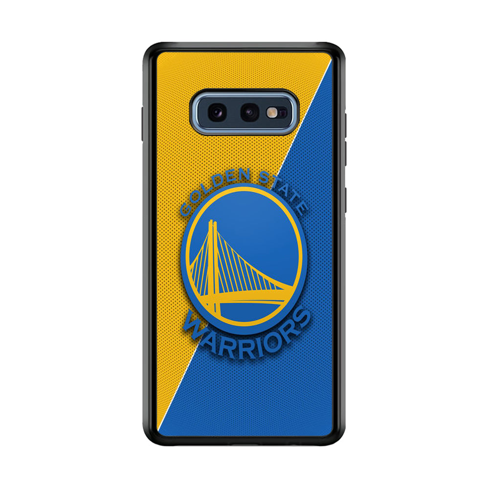 NBA Golden State Warriors Basketball 002 Samsung Galaxy S10E Case-Phone Case-Rubber Black (2D Case)-Altracase