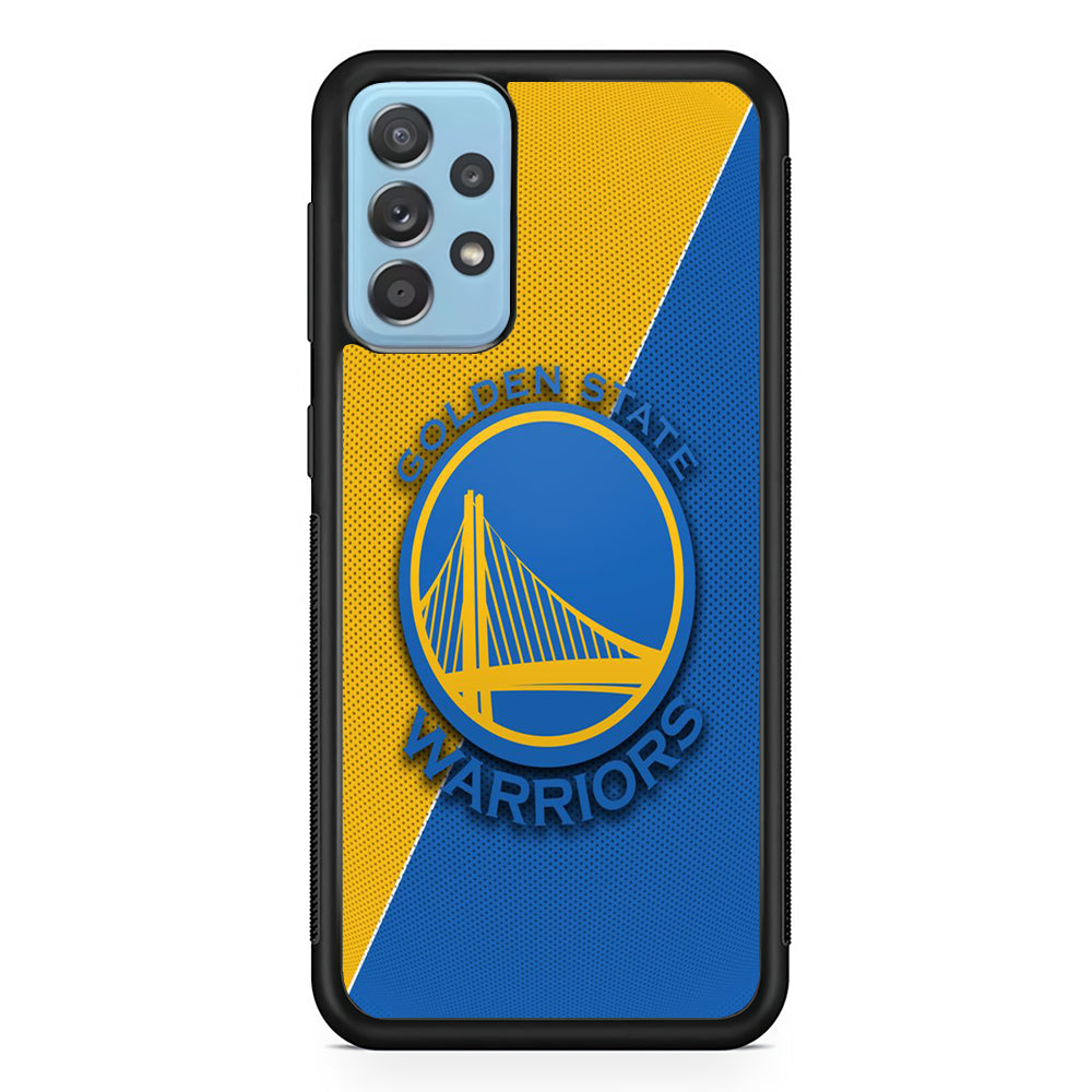NBA Golden State Warriors Basketball 002 Samsung Galaxy A52 Case-Phone Case-Rubber Black (2D Case)-Altracase