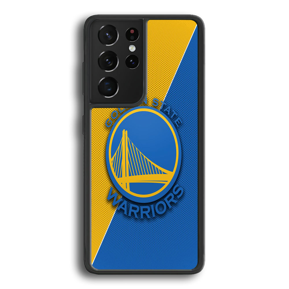NBA Golden State Warriors Basketball 002 Samsung Galaxy S21 Ultra Case-Phone Case-Rubber Black (2D Case)-Altracase