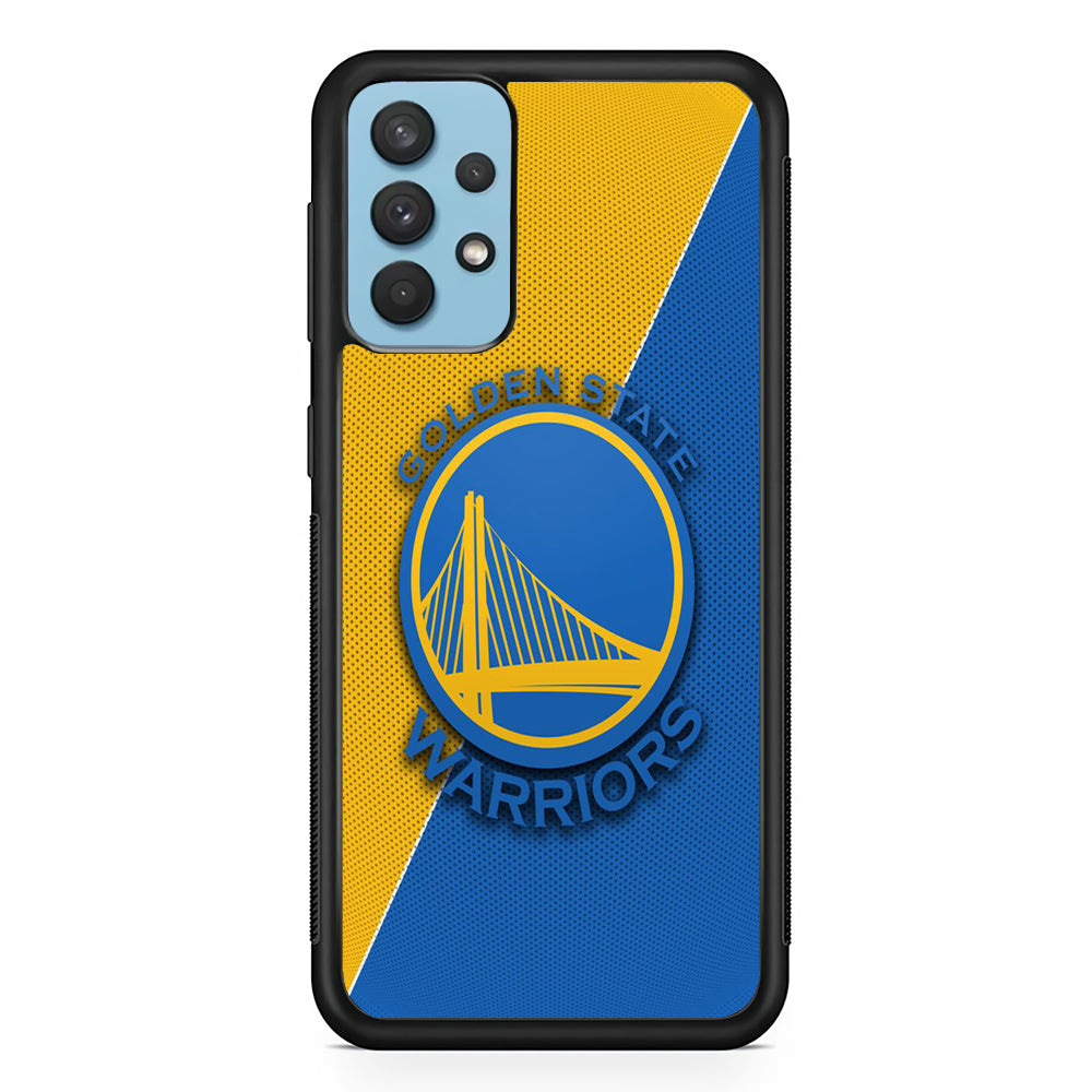 NBA Golden State Warriors Basketball 002 Samsung Galaxy A32 Case-Phone Case-Rubber Black (2D Case)-Altracase