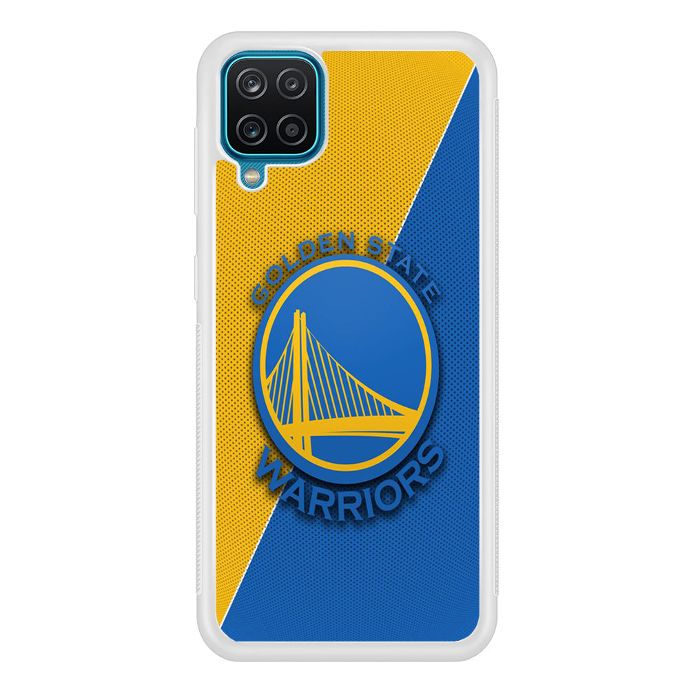 NBA Golden State Warriors Basketball 002 Samsung Galaxy A12 Case-Phone Case-Rubber White (2D Case)-Altracase