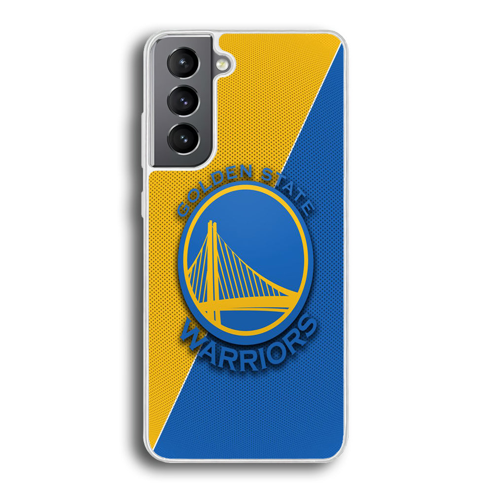 NBA Golden State Warriors Basketball 002 Samsung Galaxy S24 Case-Phone Case-Rubber White (2D Case)-Altracase