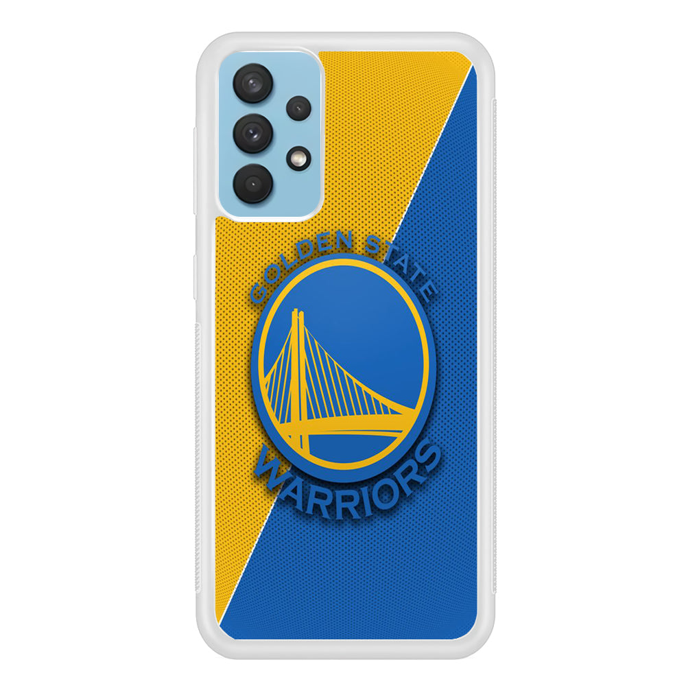 NBA Golden State Warriors Basketball 002 Samsung Galaxy A32 Case-Phone Case-Rubber White (2D Case)-Altracase