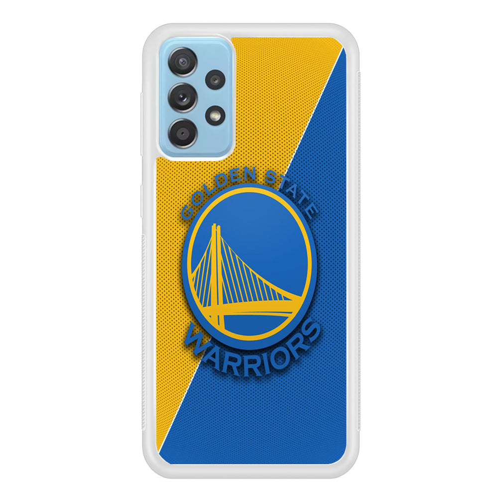 NBA Golden State Warriors Basketball 002 Samsung Galaxy A72 Case-Phone Case-Rubber White (2D Case)-Altracase