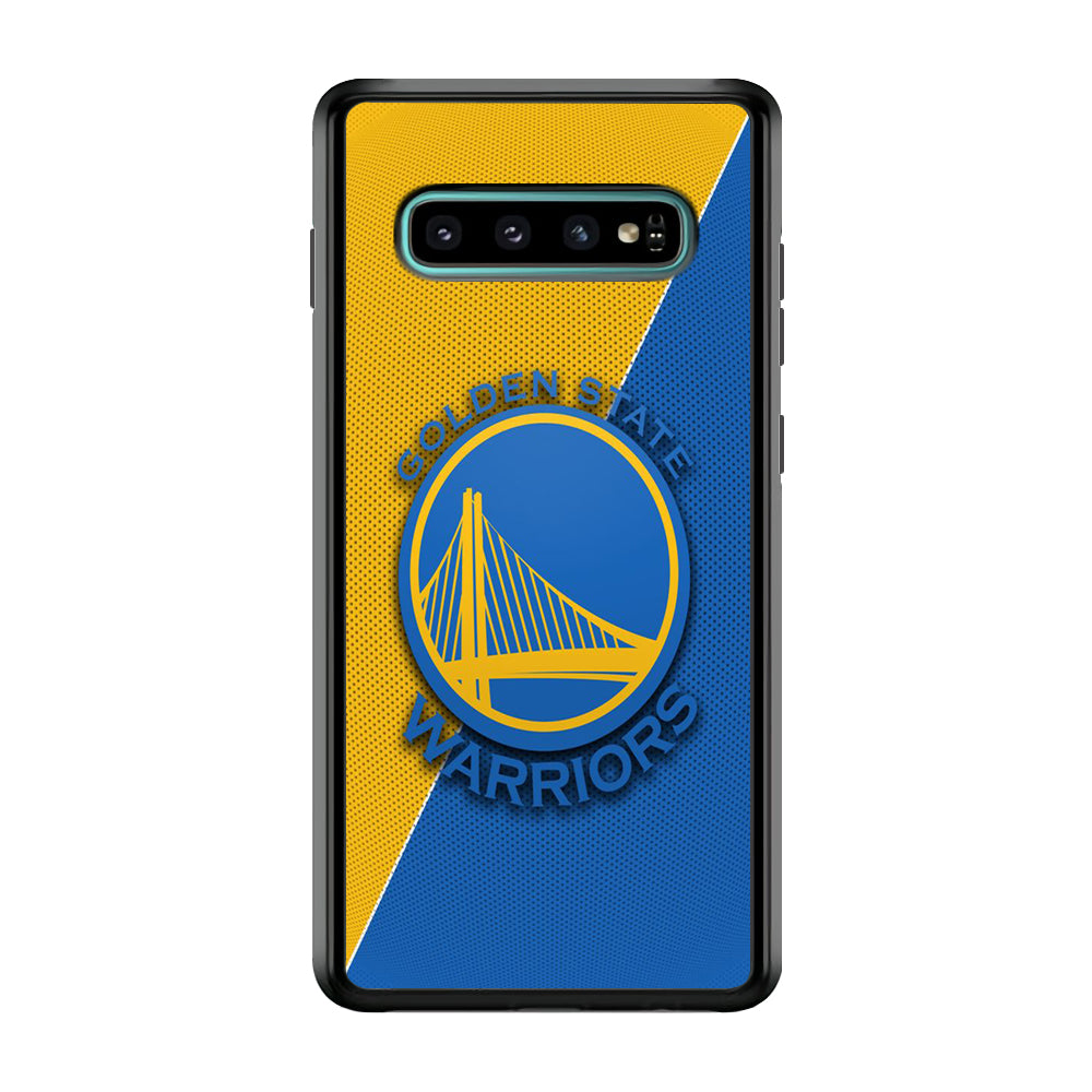 NBA Golden State Warriors Basketball 002 Samsung Galaxy S10 Plus Case-Phone Case-Rubber Black (2D Case)-Altracase