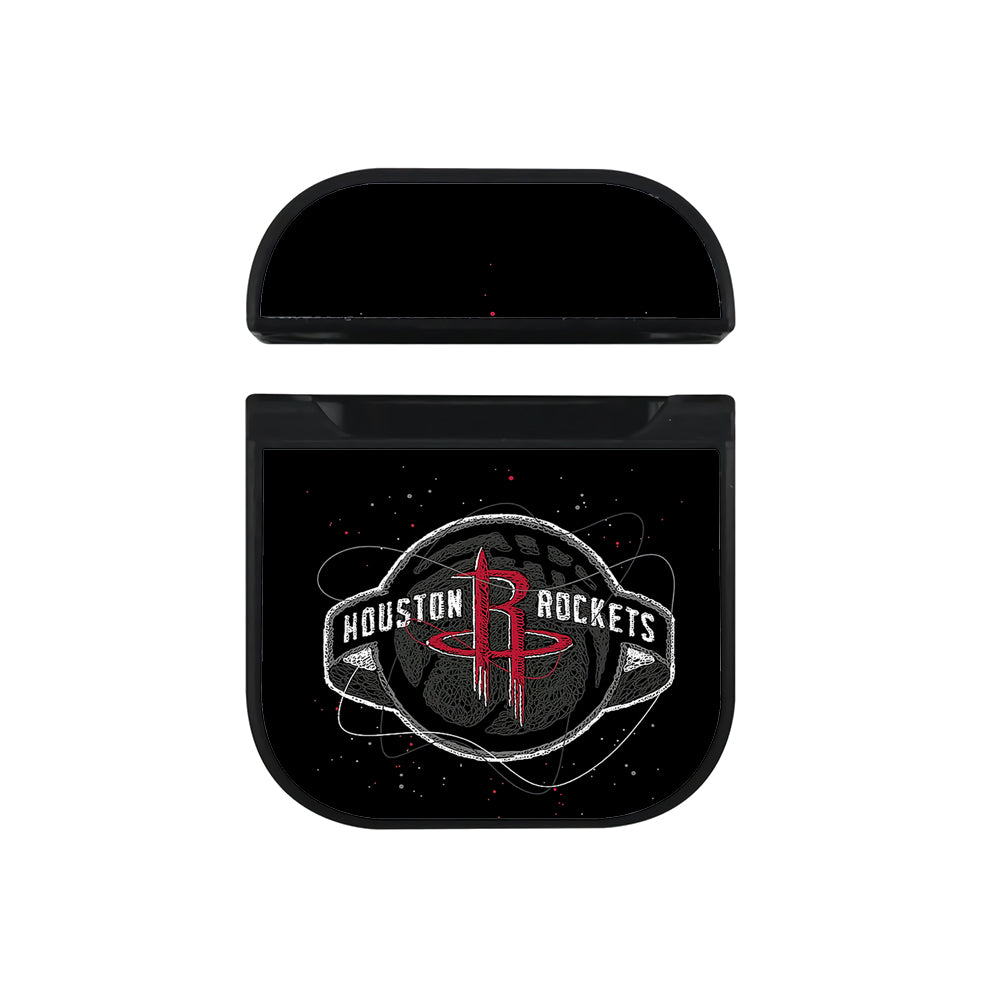 NBA Houston Rockets Abstract Apple AirPods Case-AirPod Case-Black-Altracase