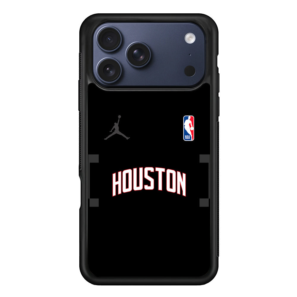 NBA Houston Rockets Black Jordan iPhone 17 Pro Max Case - Altracase