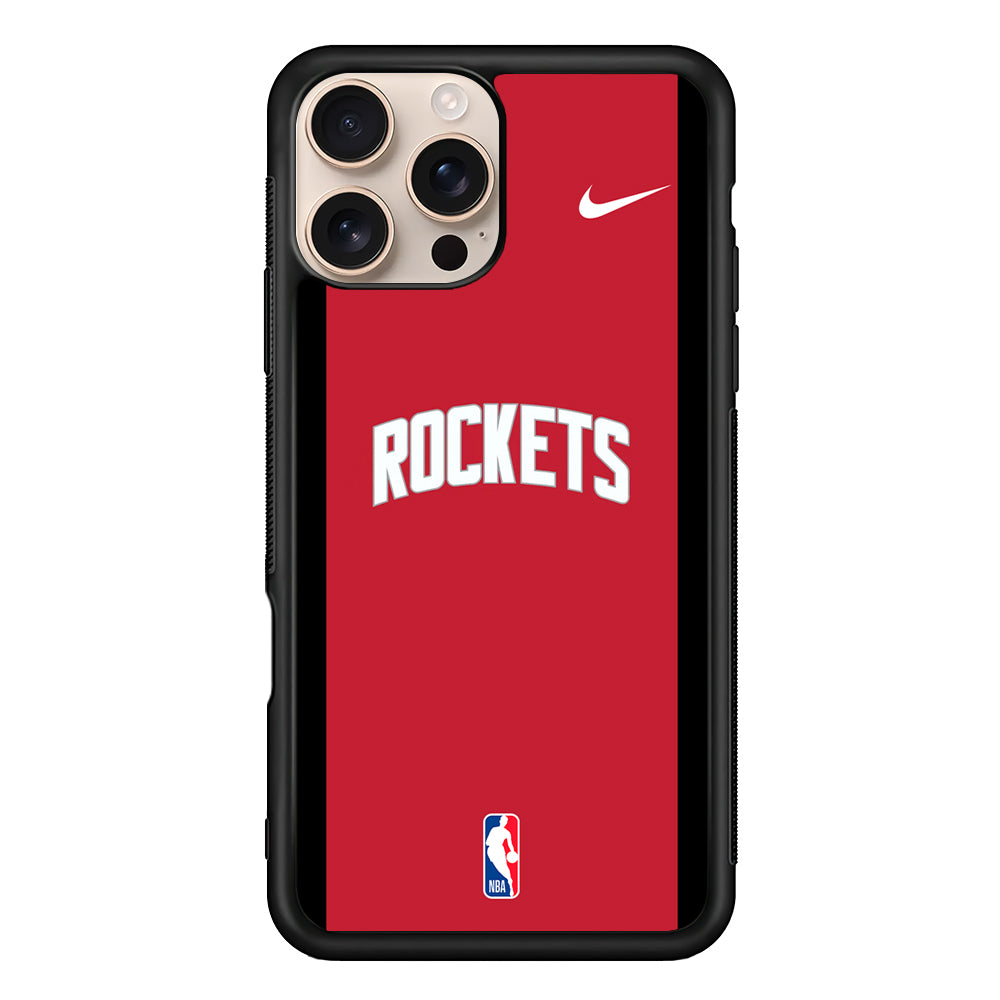 NBA Houston Rockets Red Nike iPhone 16 Pro Case - Altracase